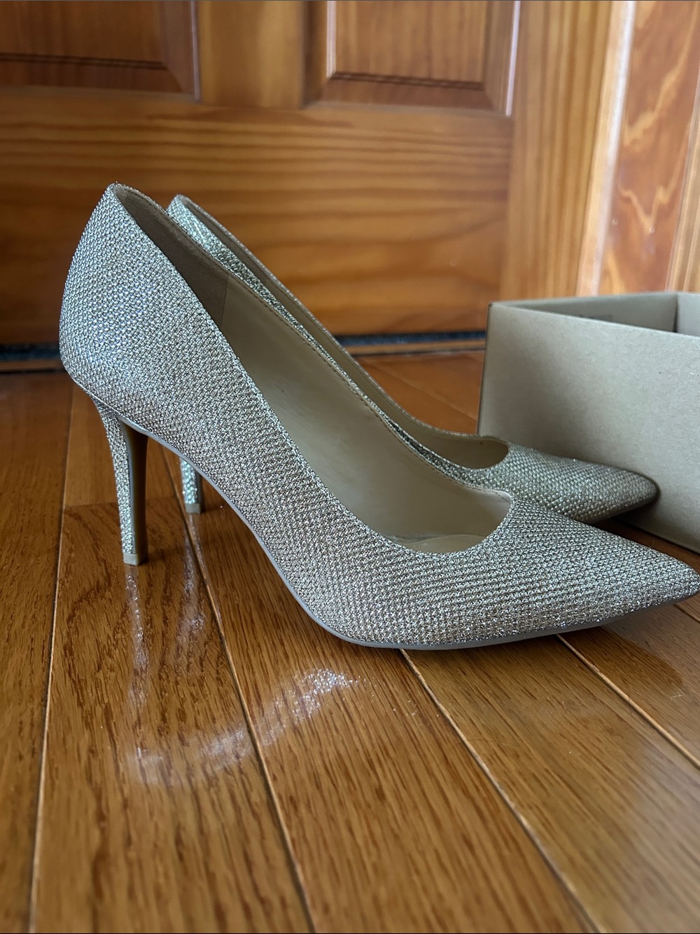 Jessica Simpson Glitter Pointed-Toe Pumps